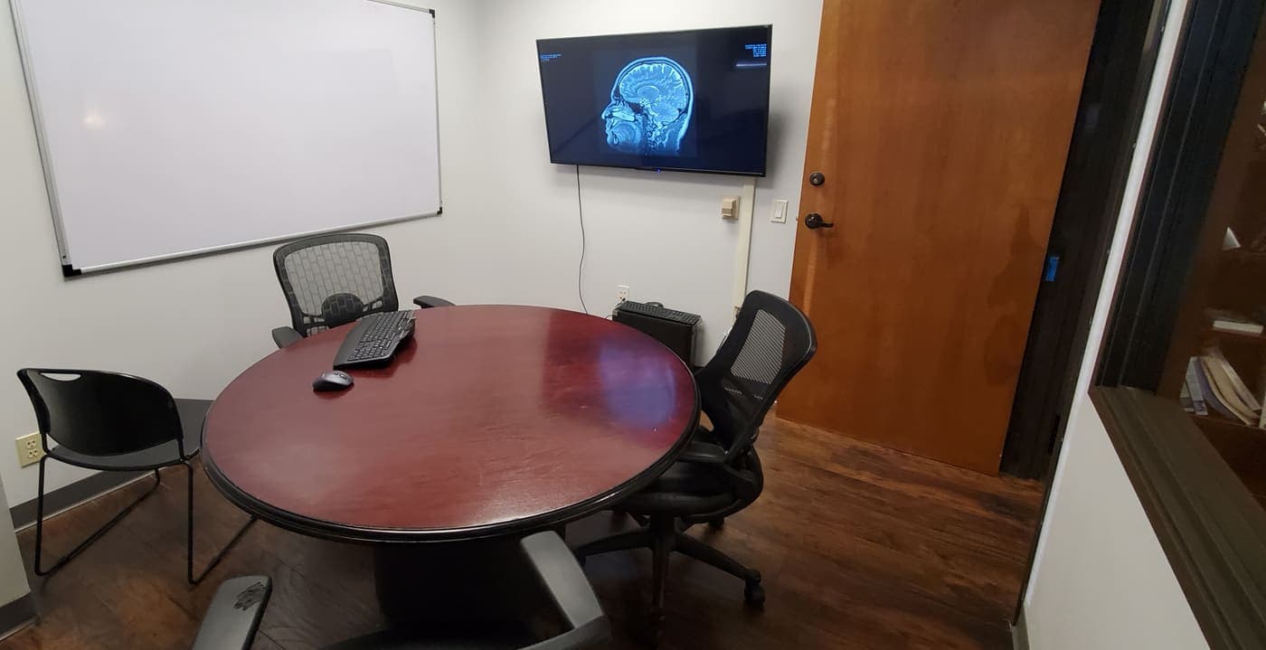 Radiologist reading room at Crown Valley Imaging