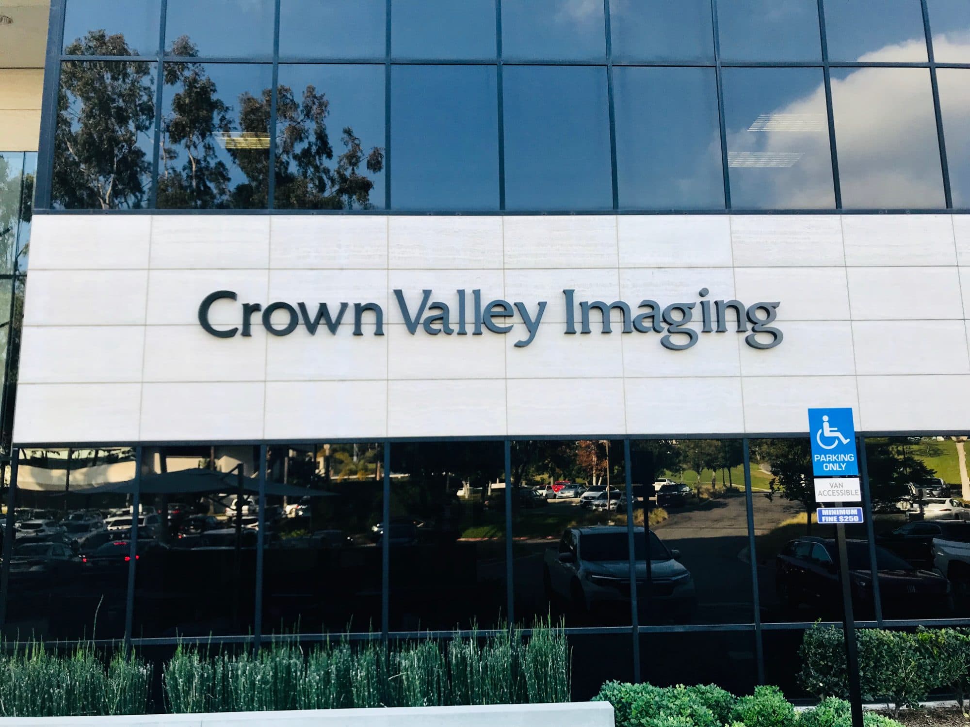 Crown Valley Imaging building signage, Mission Viejo